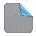 WCM—Incontinence Pads (Large Onion, Gray + Blue; 100% polyester brushed fabric + absorbent layer + 100% polyester brushed fabric laminated with TPU film, machine-quilted with five-thread edging)